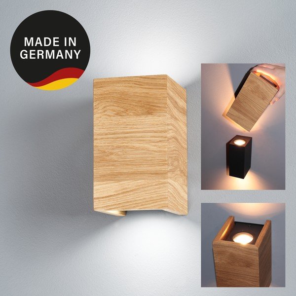 Lampada da parete in colore naturale Shine-wood - Fischer & Honsel-image-3