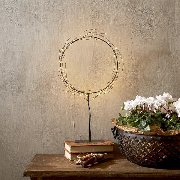 Decorazione luminosa nera con motivo natalizio ø 24 cm Nike - Star Trading-image-1