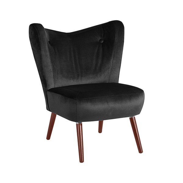 Poltrona nera Sari Velvet - Max Winzer
