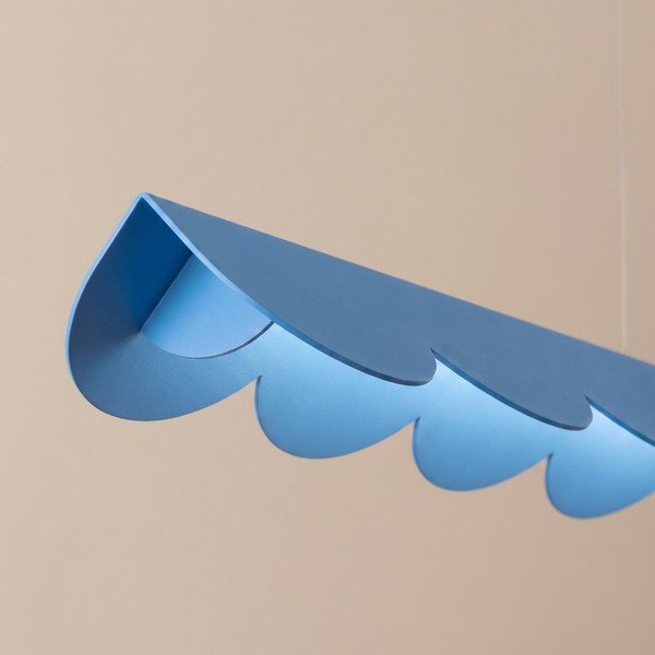 Lampadario LED azzurro in alluminio BISCUIT – Thoro-image-2
