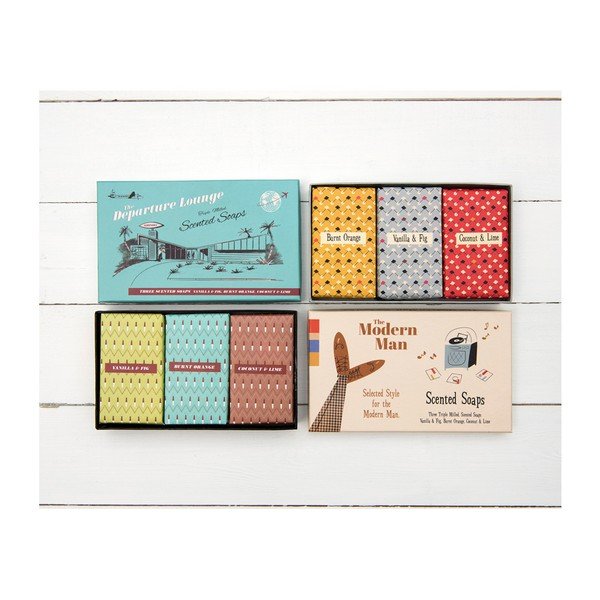 Set di 3 saponi profumati Modern Man - Rex London-image-4