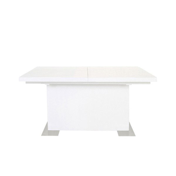 Tavolo da pranzo pieghevole bianco Brick, lunghezza 130 - 180 cm - Actona