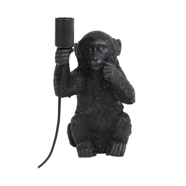 Lampada da tavolo nera (altezza 34 cm) Monkey - Light & Living
