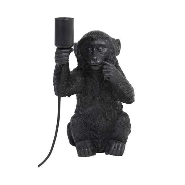 Lampada da tavolo nera (altezza 34 cm) Monkey - Light & Living