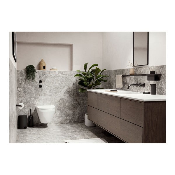 Mensola da parete nera per il bagno Rim - Zone-image-1