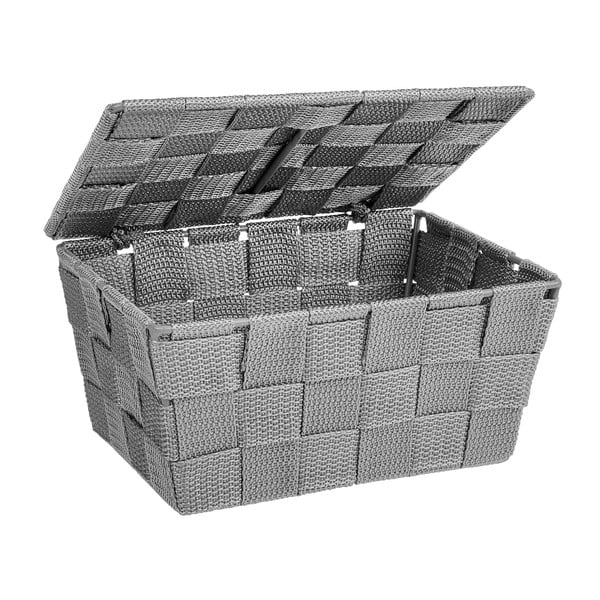 Cestino grigio con coperchio Adria - Wenko