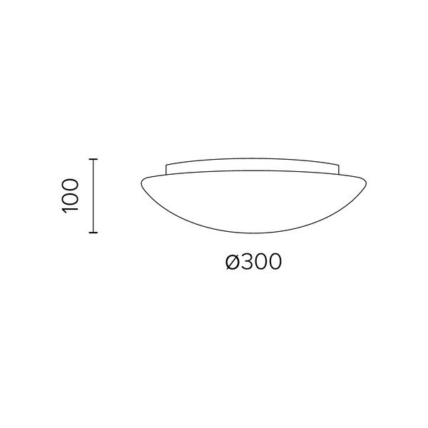 Lampada da soffitto bianca ø 30 cm con paralume in vetro Mato - Sotto Luce-image-3