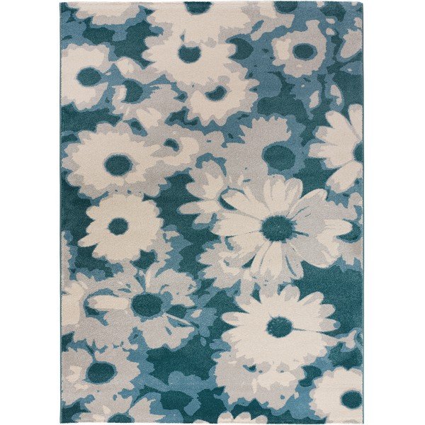Tappeto blu Monic, 80 x 150 cm Monic Flower - Universal