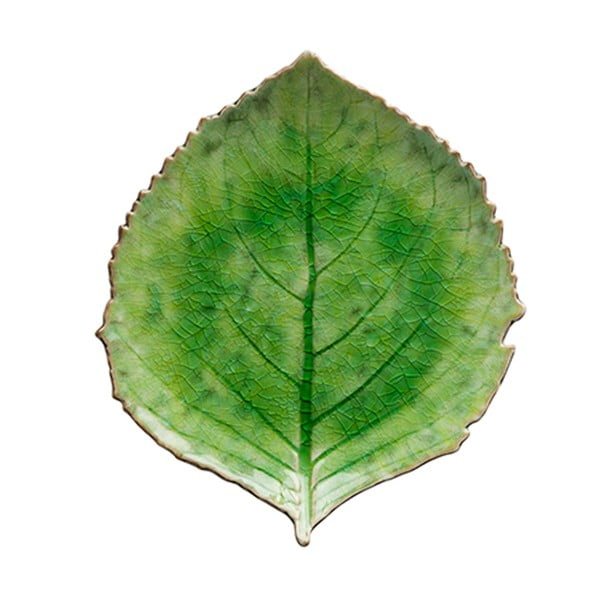 Piatto in gres verde, 19 x 22 cm Riviera - Costa Nova