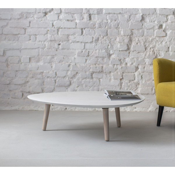 Tavolino in legno di frassino bianco Contrast Pick - Ragaba-image-1