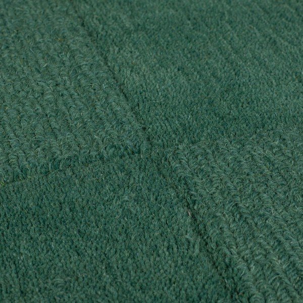 Tappeto in lana tessuto a mano color petrolio 120x170 cm Demi Check Ombre - Flair Rugs-image-3