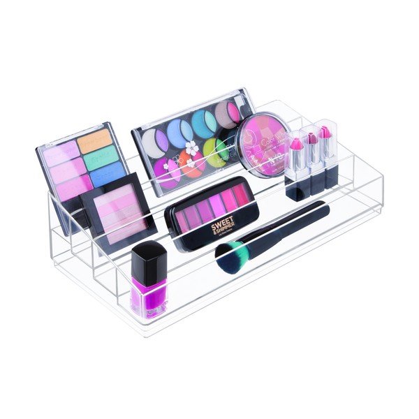 Supporto cosmetico trasparente Clarity, 20 x 34 cm - iDesign-image-3