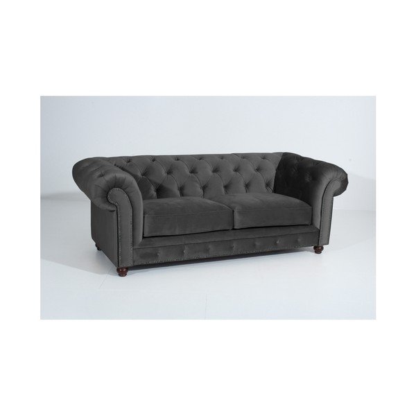Divano Orleans Velvet grigio antracite, 216 cm - Max Winzer-image-3
