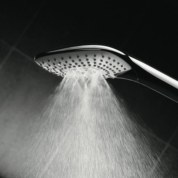 Soffione doccia da doccia in plastica argentato effetto lucido IdealRain Evo Jet - Ideal Standard-image-2