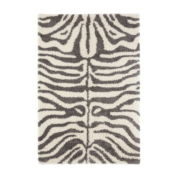 Tappeto grigio/beige 170x120 cm Striped Animal - Ragami