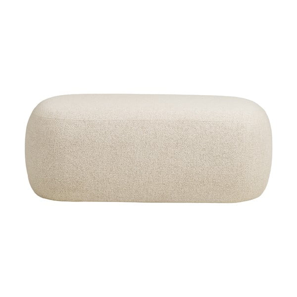 Panchina beige con rivestimento in bouclé Blossomville – House Nordic