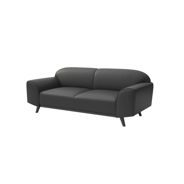 Divano in pelle grigio scuro 193 cm Nesbo - MESONICA-image-2