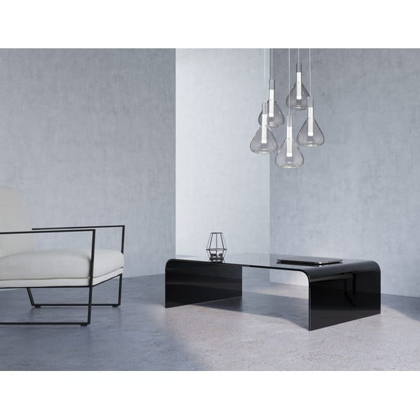 Apparecchio a sospensione LED bianco con paralume in vetro ø 55 cm Cipera - CINQUE-image-1