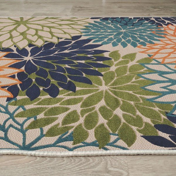 Tappeto lavabile in misto cotone 100x150 cm Geo Flowers - Conceptum Hypnose-image-4