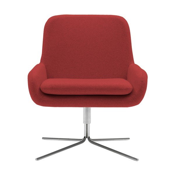 Sedia girevole rossa Girevole Coco - Softline
