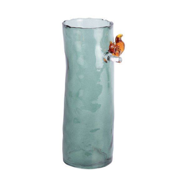 Vaso verde scuro in vetro (altezza totale 15 cm) Squirrel On Branch – PT LIVING