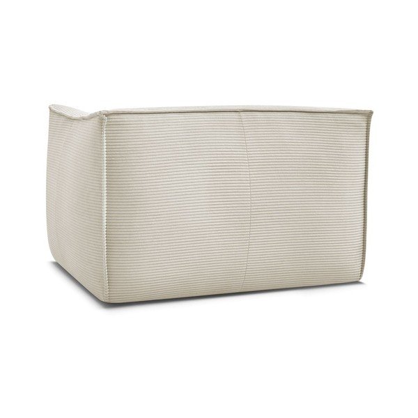 Poltrona beige con rivestimento in velluto a coste Giorgia – Bobochic Paris-image-4