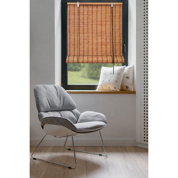 Tenda a pacchetto arancione in bambù 100x160 cm Zeva – Gardinia-image-1