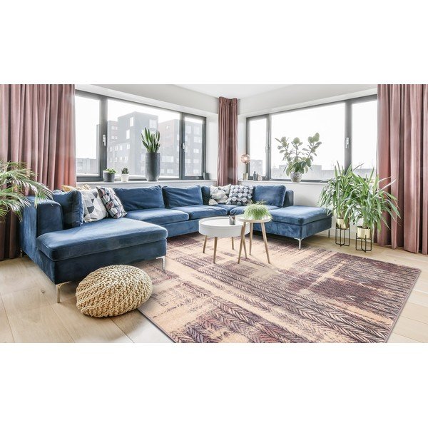 Tappeto in lana beige 200x300 cm Braids - Agnella-image-1