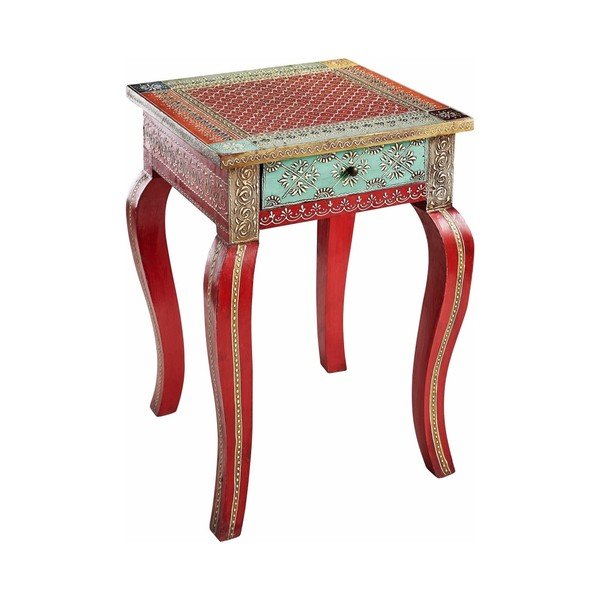 Tavolino in legno di mango rosso Vito - Støraa