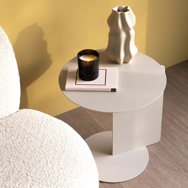 Tavolino rotondo in acciaio ø 40 cm Salsa – Spinder Design-image-1