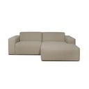 Divano angolare beige (angolo destro) Roxy - Scandic