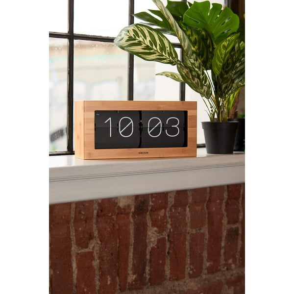 Orologio a ribalta in legno, 37 x 17,5 cm Boxed Flip - Karlsson-image-3