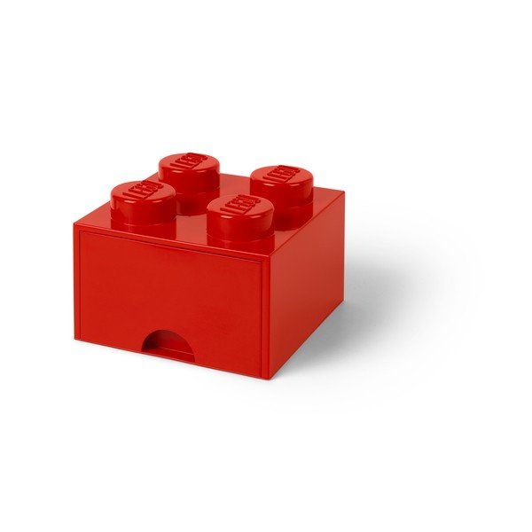 Scatola portaoggetti rossa con cassetto - LEGO®-image-1