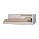 Letto singolo bianco in pino massiccio rete non inclusa 90x200 cm Carter – WOOOD