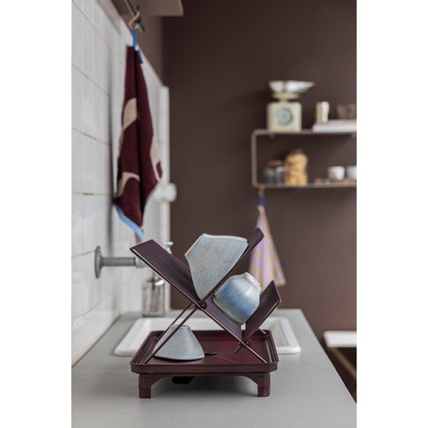 Scolapiatti a due piani burgundy 42x29 cm Dry-It – Mette Ditmer Denmark-image-1