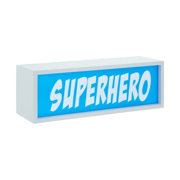 Decorazione luminosa blu con alimentazione a batteria Superhero – Premier Housewares