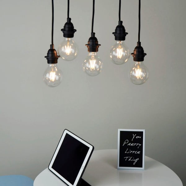 Lampada a sospensione nera ø 4 cm Uno Plus - Sotto Luce-image-1