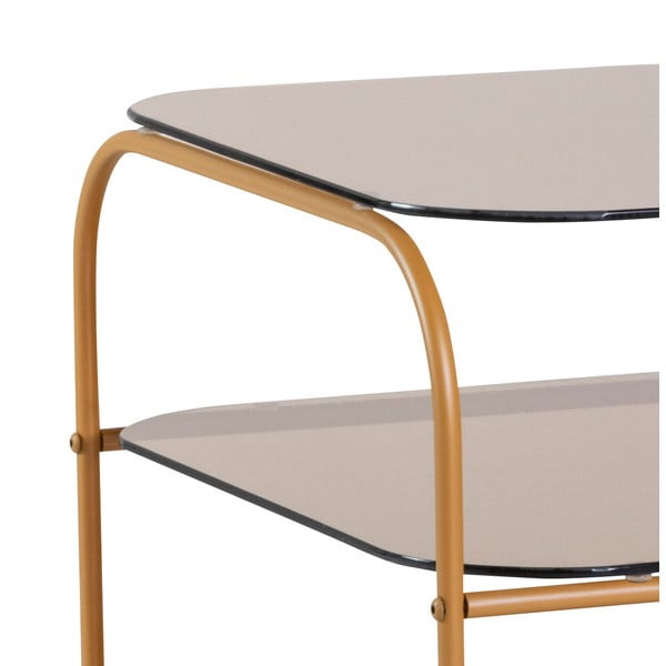 Tavolino pieghevole con piano in vetro 41x41 cm Echo - Hübsch-image-2