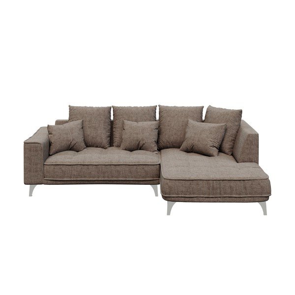 Divano angolare beige scuro Devichy , angolo destro, 256 cm Chloe - devichy