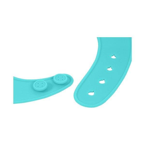 Bavaglino in silicone blu con tasca Bavaglino - Kindsgut-image-4