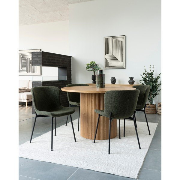 Sedie da pranzo verde scuro in un set di 2 Maceda - House Nordic-image-2