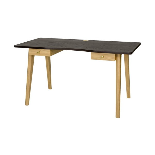 Scrivania con effetto rovere 70x140 cm Nice – Woodman-image-2