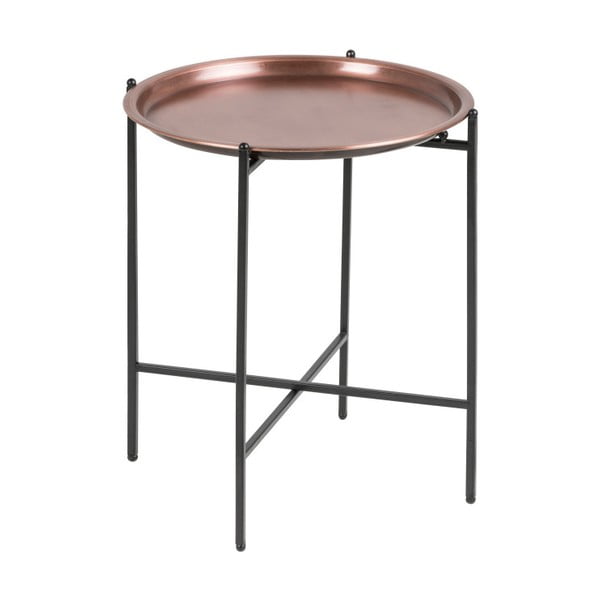 Odkládací stolek v měděné barvě Actona Osborn
