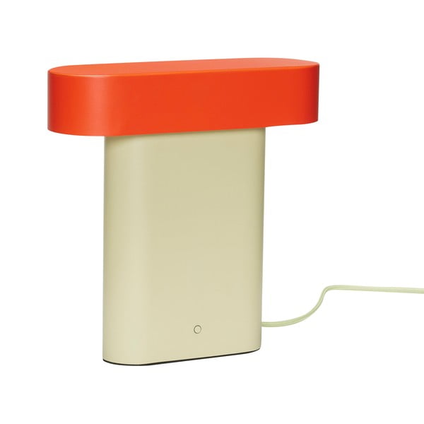Lampada da tavolo arancio-beige (altezza 25 cm) Sleek - Hübsch