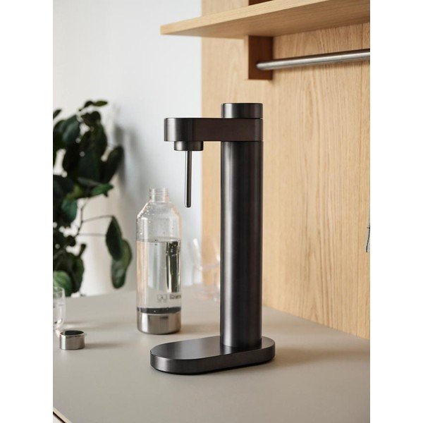 Set per bevande gassate nera in acciaio inox Brus – Stelton-image-3