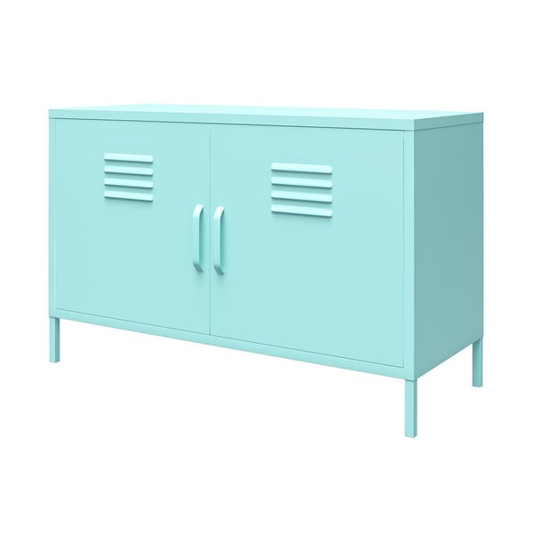 Armadietto in metallo azzurro 100x64 cm Cache - Novogratz-image-2