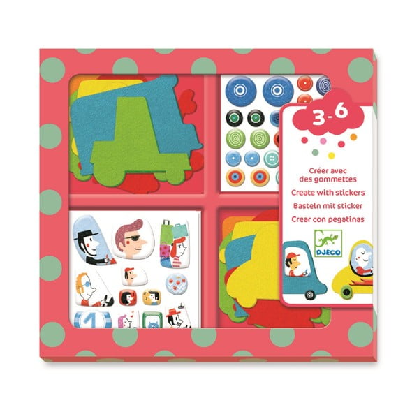 Set di adesivi per bambini Cars - Djeco-image-2