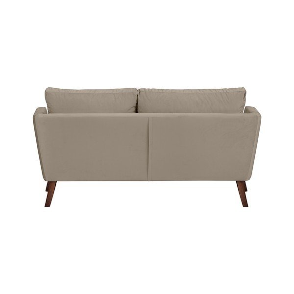 Divano a tre posti Elena, beige scuro, con lettino nell'angolo a sinistra - Mazzini Sofas-image-2