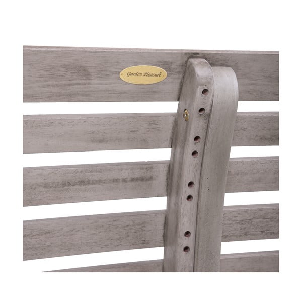 Panchina da giardino in legno grigio Mandalay - Garden Pleasure-image-4