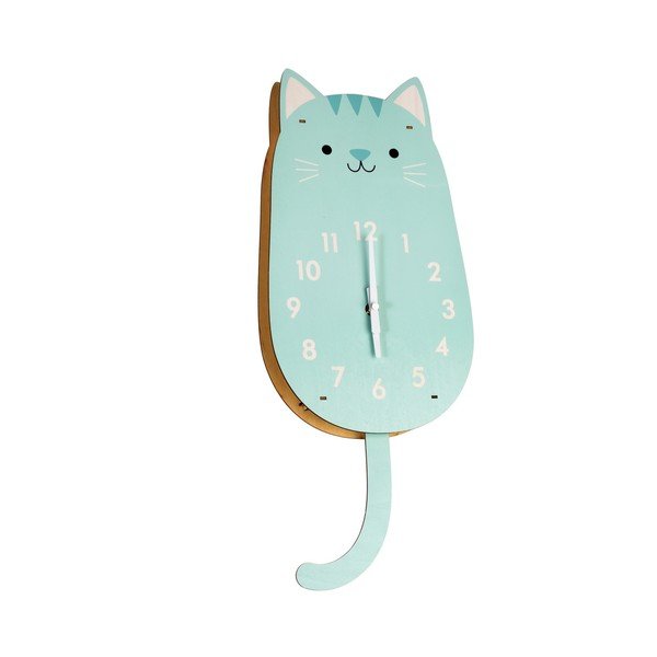 Dřevěné hodiny Rex London Cookie The Cat